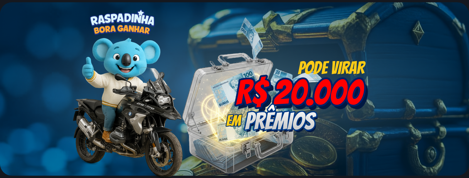 Banner Raspadinha Bora de MOTO
